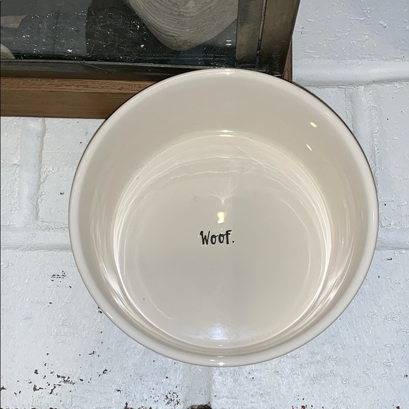 Rae Dunn Dog Dish Woof. - Picture 2 of 3